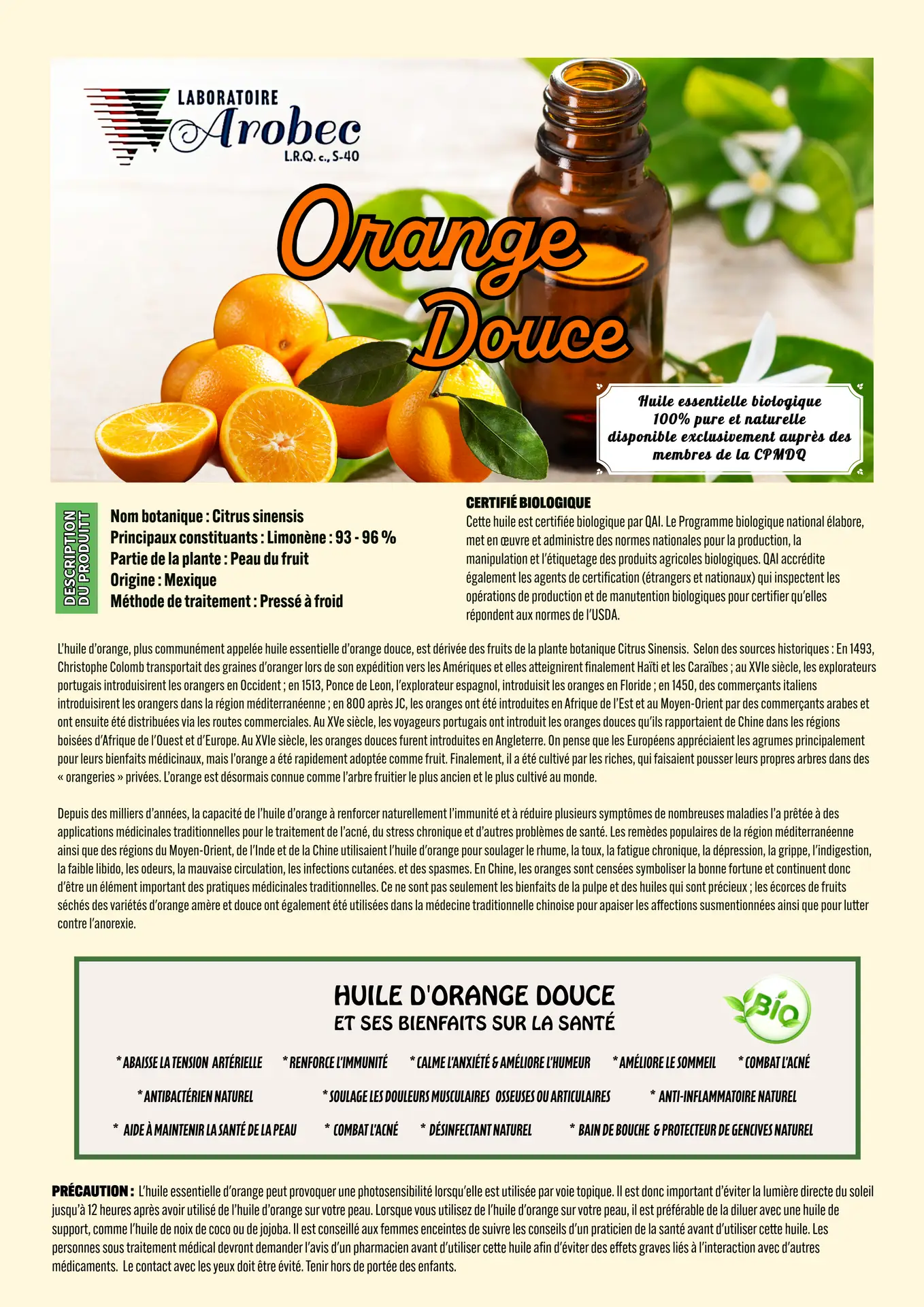 Orange (douce) 30ml – Image 3
