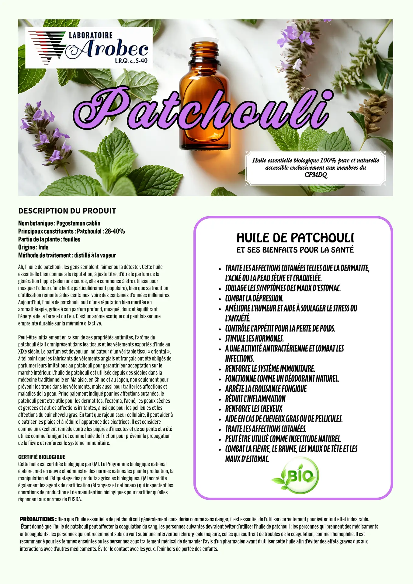 Patchouli 30ml – Image 3